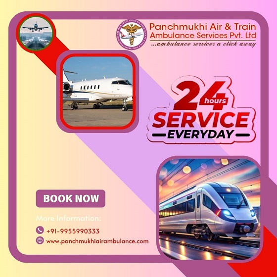 Hire Panchmukhi Air Ambulance Service in Dibrugarh with a High-tech ICU Facility