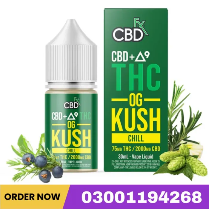 CBD + Delta-9 THC Vape Juice : OG Kush Price In Pakistan – 03001194268