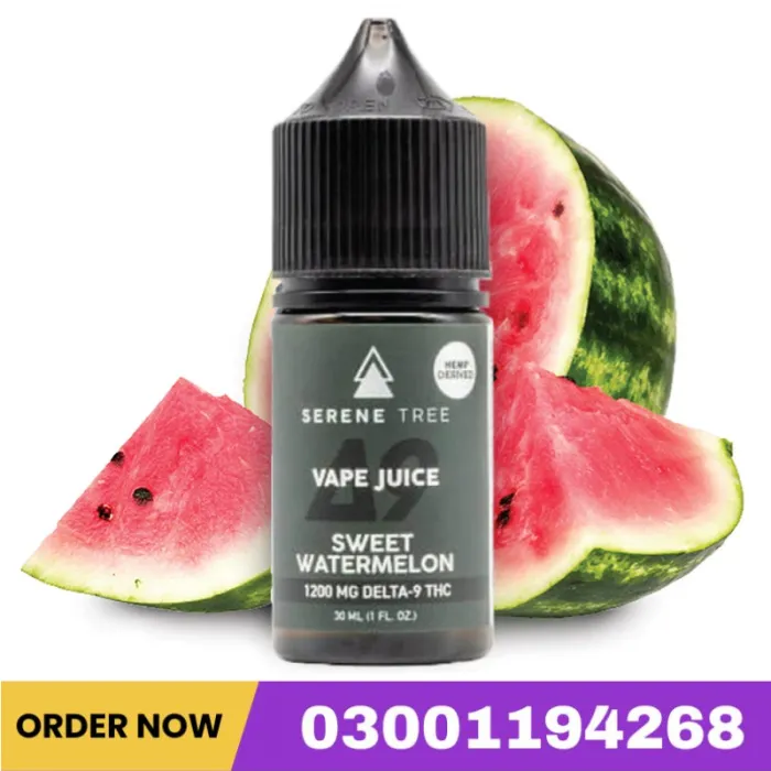 Serene Tree Delta-9 THC Sweet Watermelon Vape Juice 1200mg – 03001194268