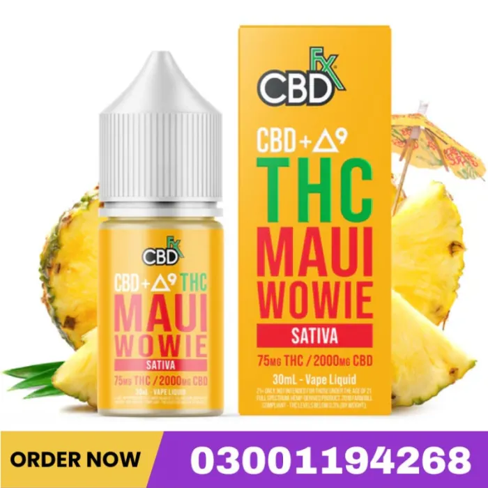 CBD + Delta-9 Thc Vape Juice : Maui Wowie – Sativa Price In Pakistan – 03001194268