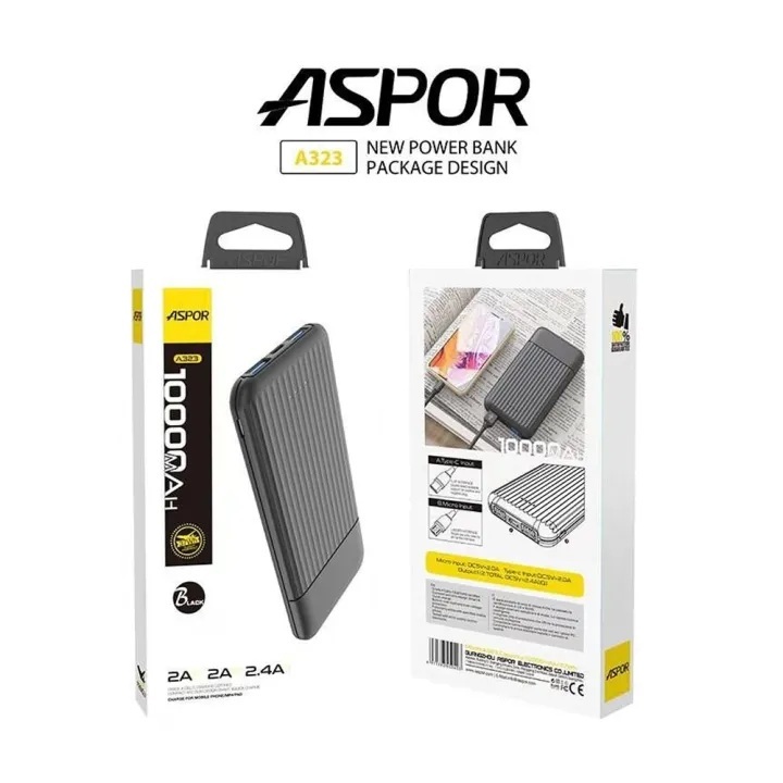 Stay Powered Anywhere with the Aspor A320 Power Bank!