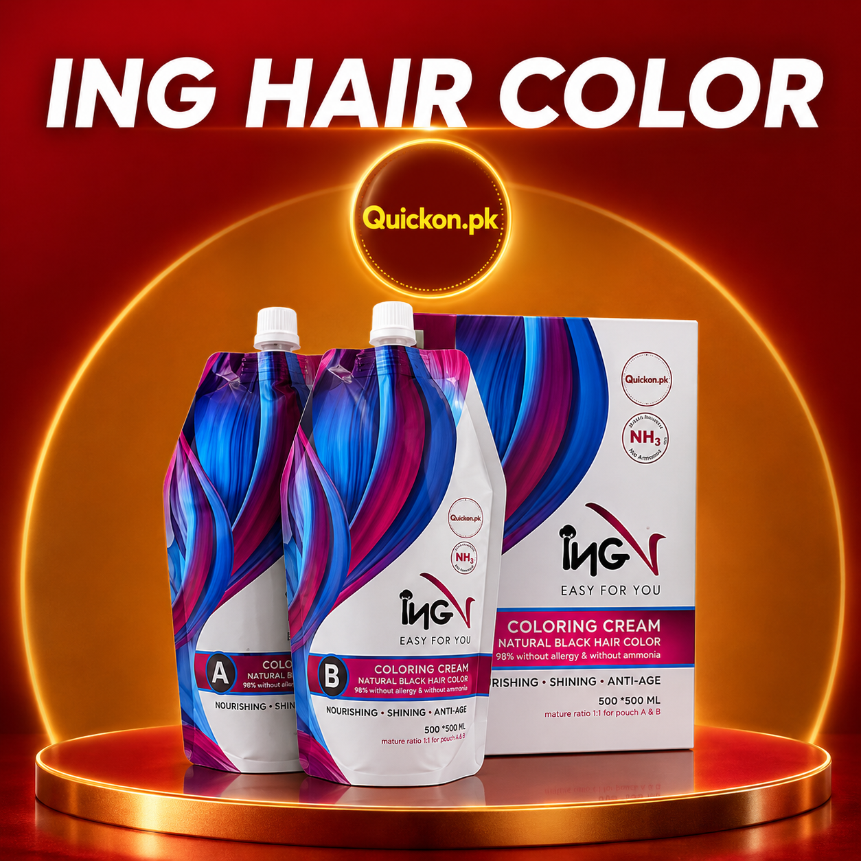 Ing Hair Color Price in Kot Radha Kishan – Ing Hair Color Shades – 03001819306