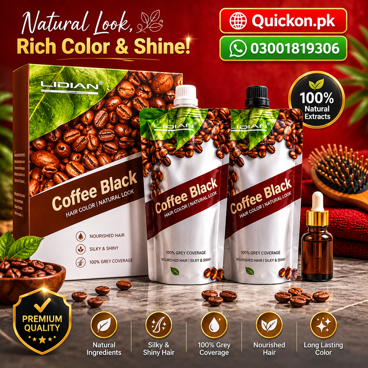 Coffee Hair Color Price in Quetta – Original Coffee Hair Color – Coffee Hair Color For White Hair – 03001819306