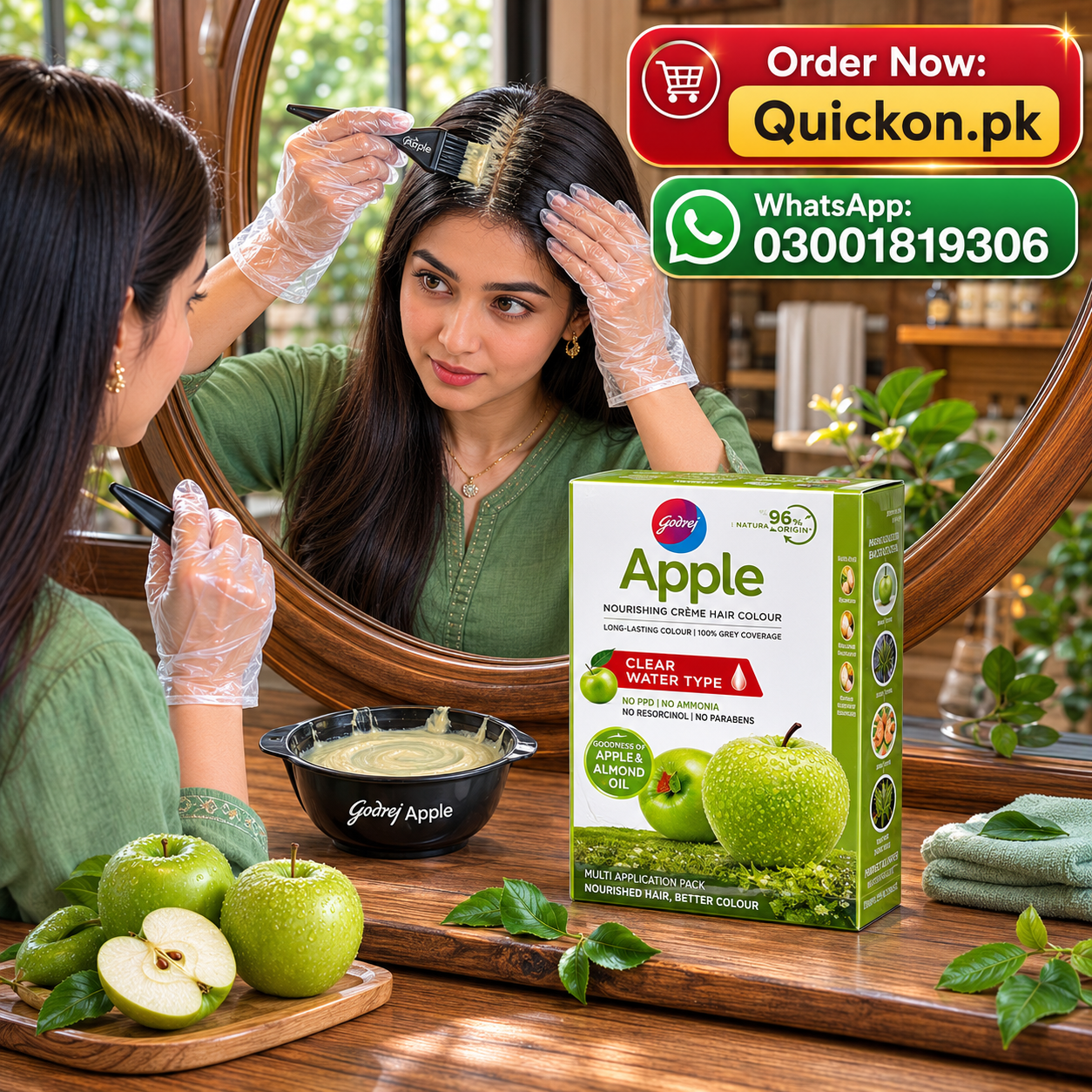 Godrej Apple Hair Color – Godrej Apple Hair Color Price in Jatoi – 03001819306
