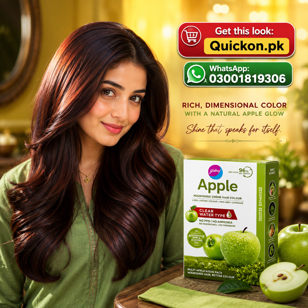 Godrej Apple Hair Color – Godrej Apple Hair Color Price in Arifwala – 03001819306