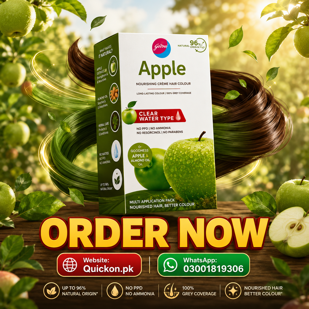 Godrej Apple Hair Color – Godrej Apple Hair Color Price in Pakistan – 03001819306