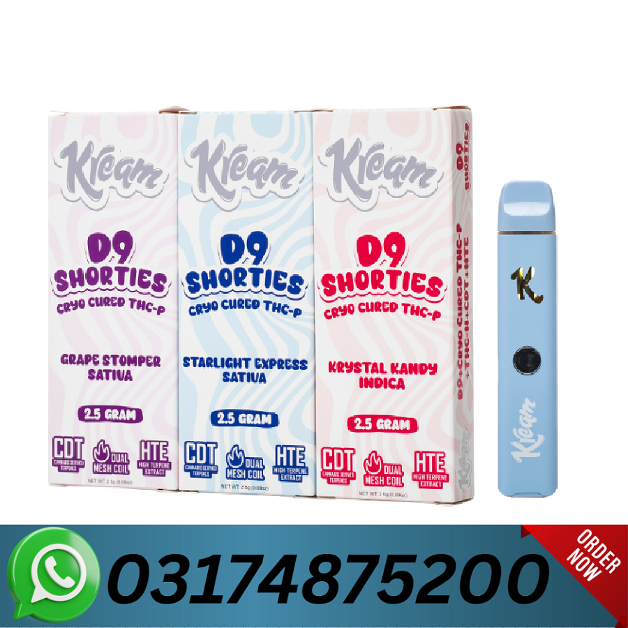 Kream Shorties Disposable 2.5G In Sadiqabad – {03174875200}