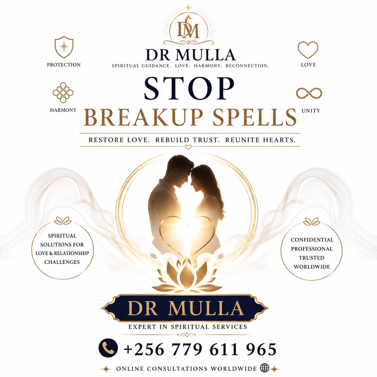 Powerful Stop Breakup Spells to Strengthen Love, Relationship Healing and Reconciliation | WhatsApp Dr. Mulla +256 779 611 965