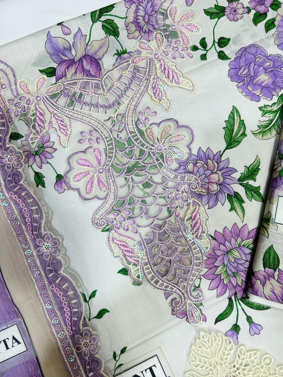 Printed Lawn Front Back & Sleeves