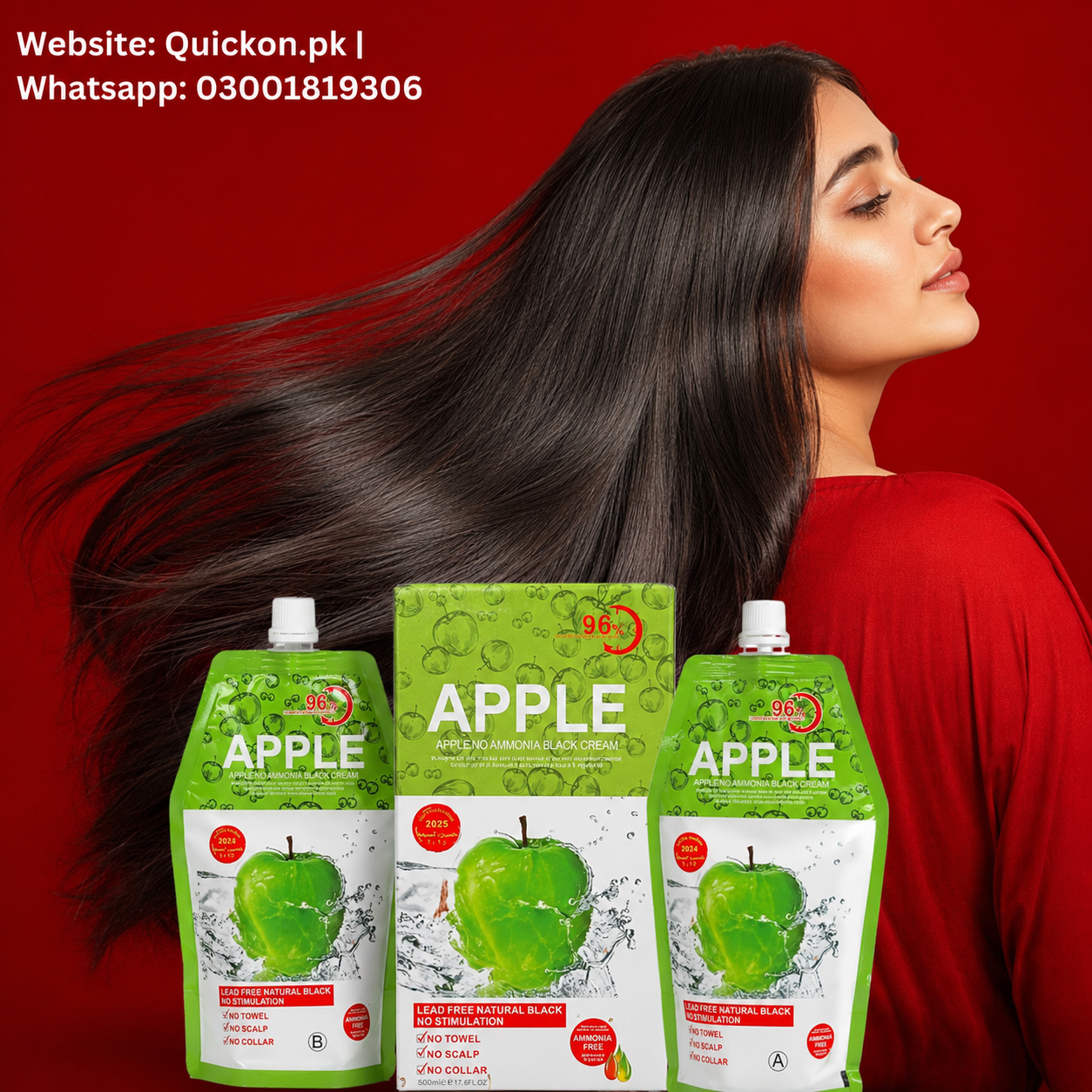 Apple Hair Color Dark Brown – Apple Hair Color Black Cream – Apple Hair Color Price in Dipalpur – 03001819306