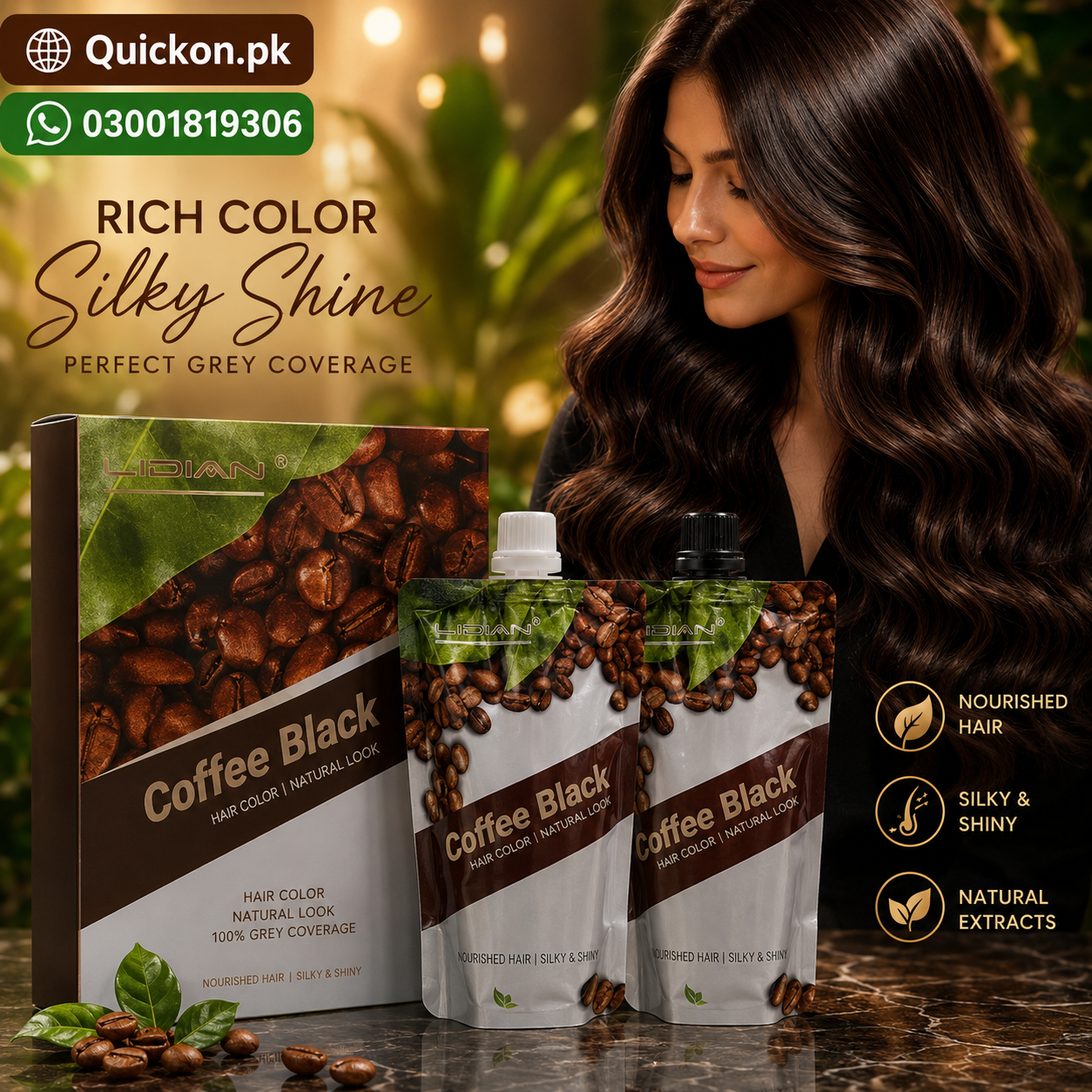 Coffee Hair Color Price in Sahiwal – Original Coffee Hair Color – Coffee Hair Color For White Hair – 03001819306