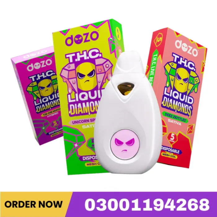 Dozo THCa Liquid Diamonds Extract Disposable 5g In Peshawar | 03001194268