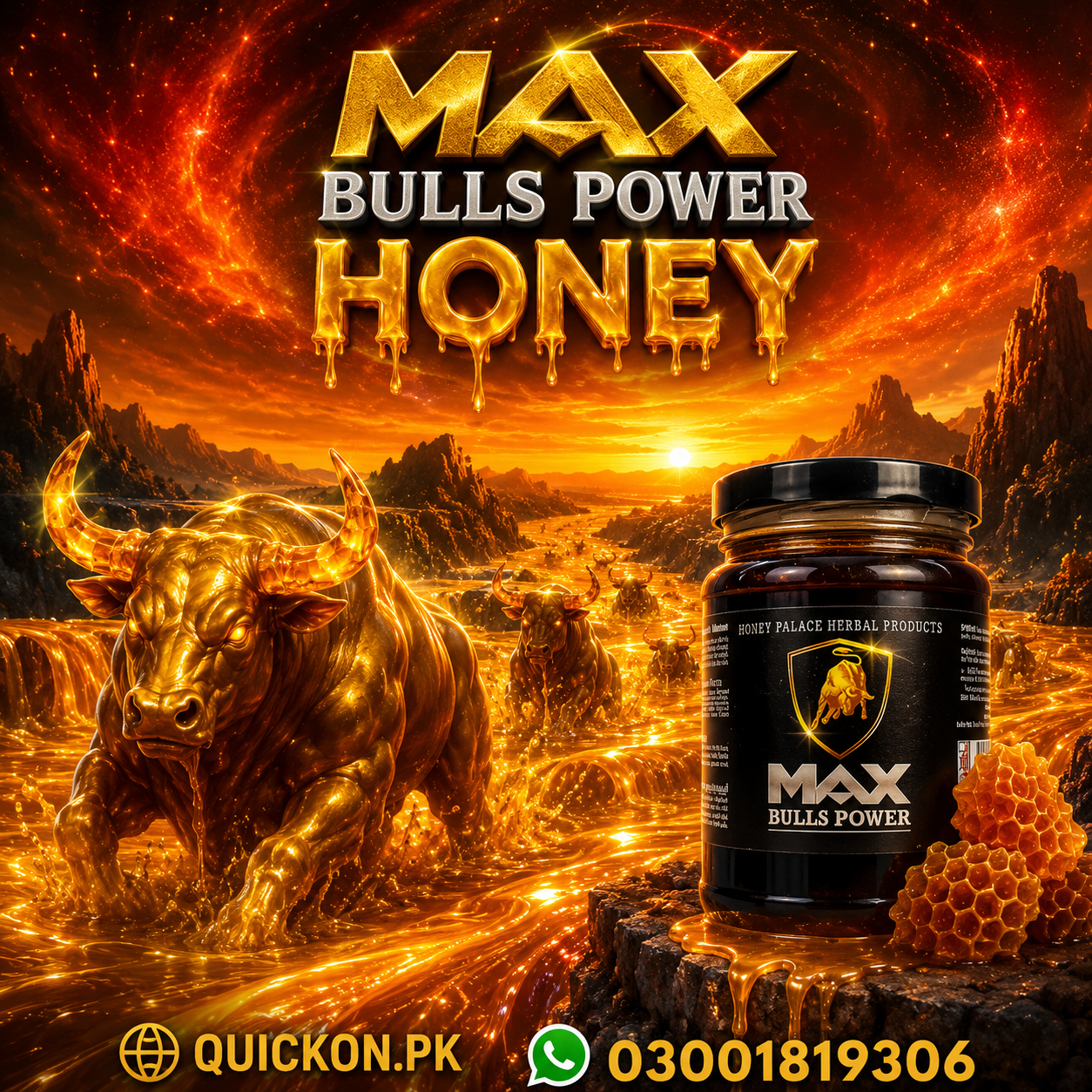 Max Bulls Power Honey Price in Daska – 03001819306