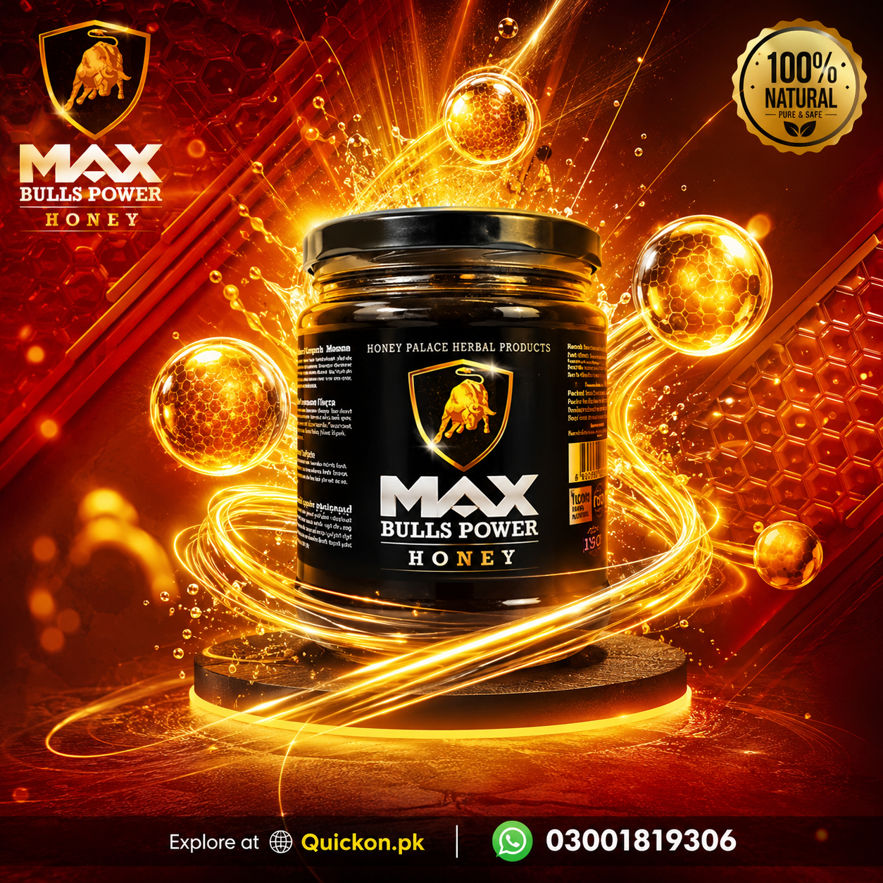 Max Bulls Power Honey Price in Mirpur Khas – 03001819306