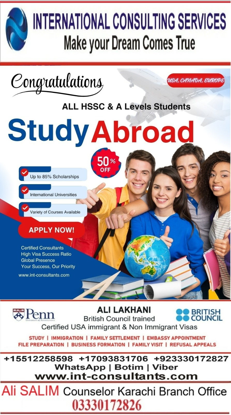 Scholarships for Pakistani student