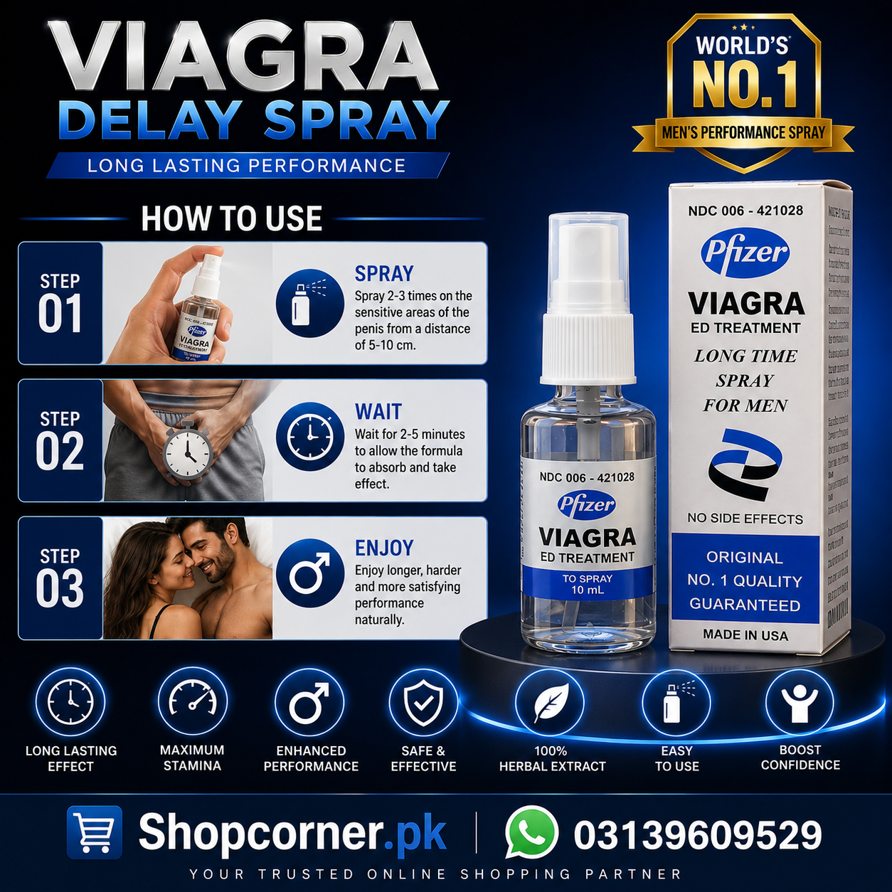 Viagra Delay Spray Price in Hyderabad – Buy Original – Buy Shopcorner.pk 03139609529