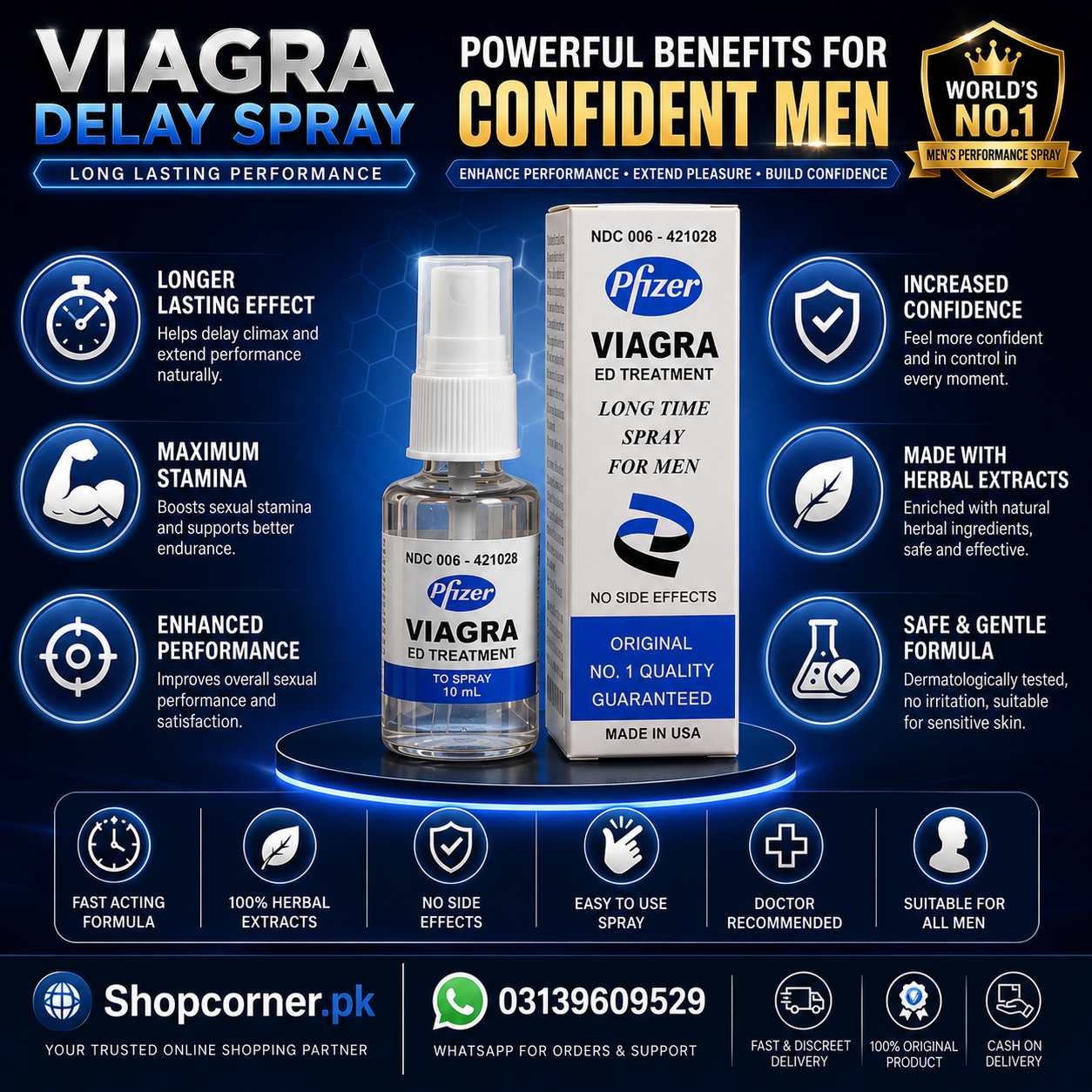 Viagra Delay Spray Price in Gujranwala – Buy Original – Buy Shopcorner.pk 03139609529
