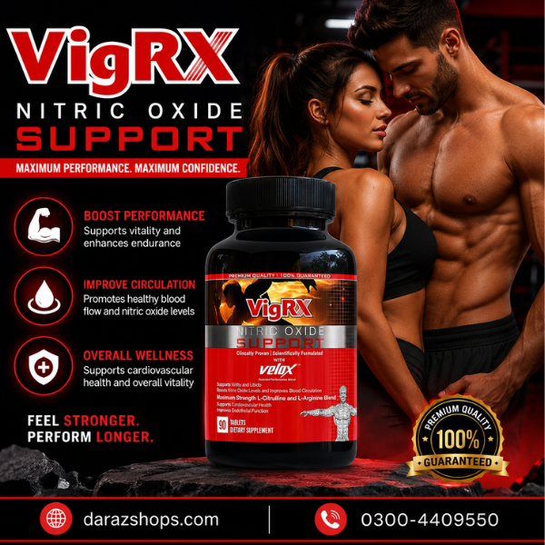 VigRX Nitric Oxide Support Made in USA Price In Pakistan-03004409550-Darazshops.com