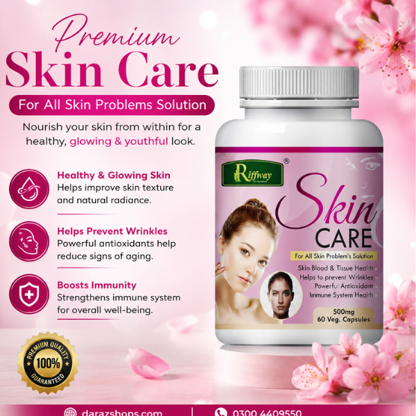 Riffway Skin Care 500 mg 60 Capsules In Kamber Ali Khan- 03004409550 – Darazshops.com