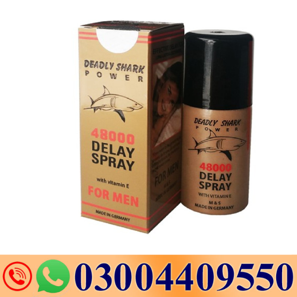 Deadly Shark Power 48000 Delay Spray with Vitamin E 40 ML In Pakistan-03004409550 – Darazshops.com