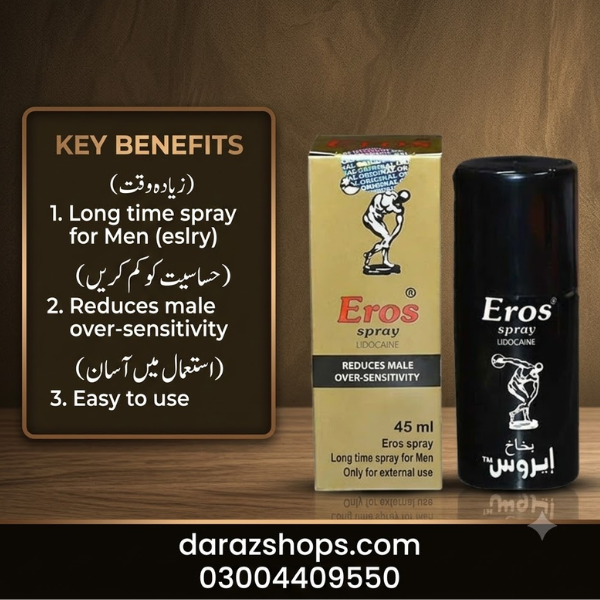 Eros Timing Spray 45ml In Pakistan-03004409550-Darazshops.com