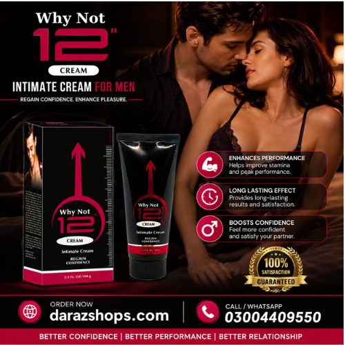 Why Not 12 Inches Cream Price In Pakistan- 03004409550- Darazshops.com