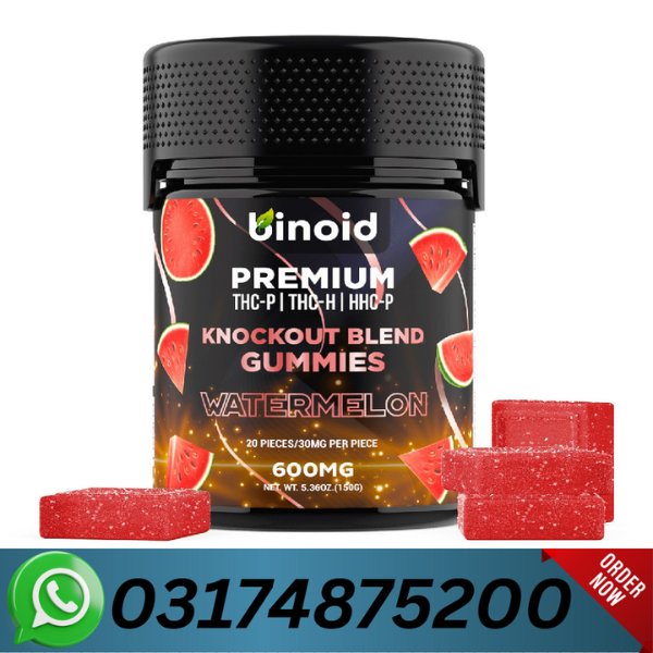 Binoid Knockout Blend Gummies 600mg Price In Pakistan-03174875200-Thcvape.com.pk