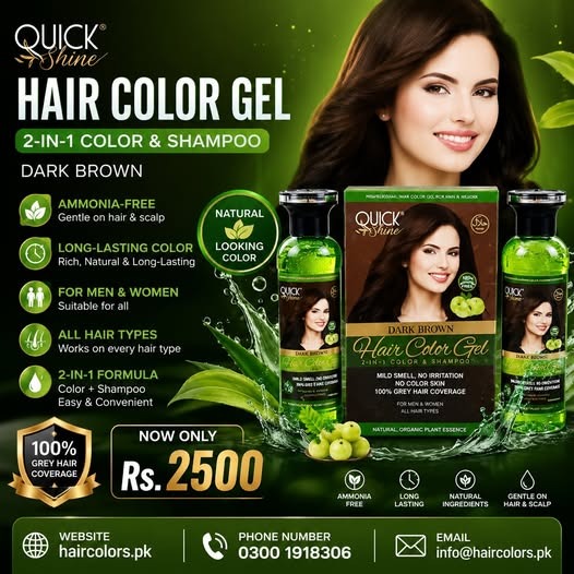 Quick Shine Hair Color Gel – Quick Shine Hair Color Best Price in Multan- 03001819306