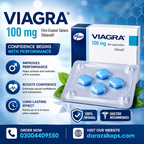 Viagra 50mg 4 Coated Tablets Price In Pakistan- 03004409550- Darazshops.com