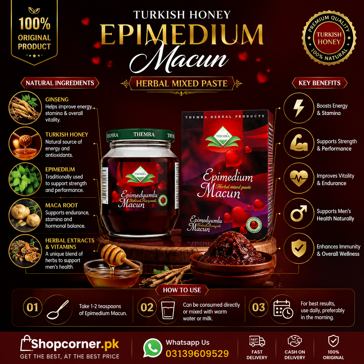 Epimedium Macun Price in Islamabad – 240g Jar – 03139609529