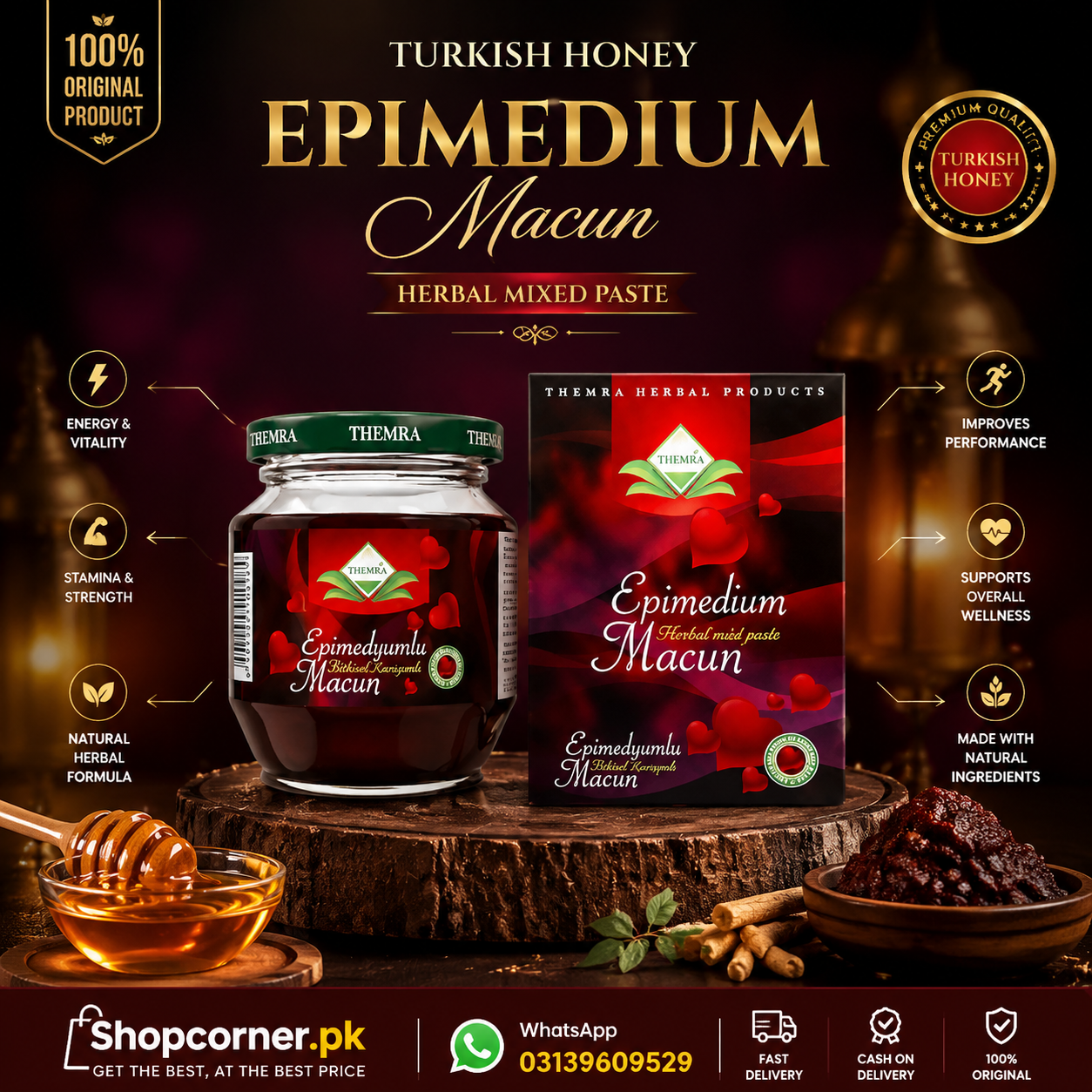 Epimedium Macun Price in Rahim Yar Khan – 240g Jar – 03139609529