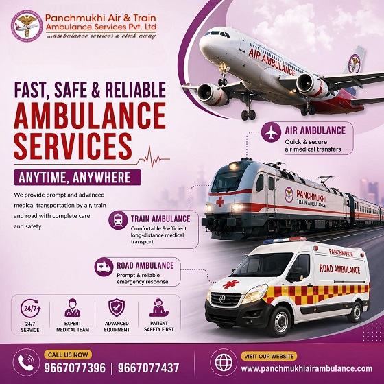 At Air Ambulance Service in Dibrugarh, Get Medical Transport without Any Discomfort