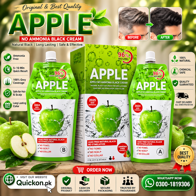 500ML Apple Hair Color Price in Khanpur – Apple Hair Color Ammonia Free – At Quickon.pk