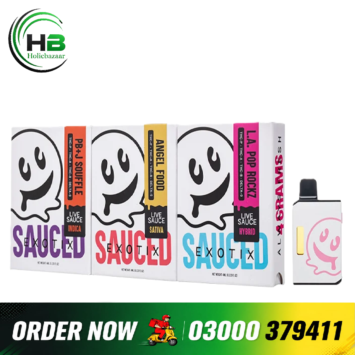 HONEY OZ | SAUCE EXOTIX 4G DISPOSABLE – SATIVA In Pakistan [03000379411]