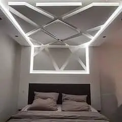 false ceiling/drywall/glass,office partition/gypsum board partition