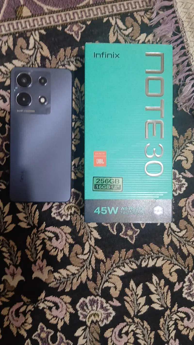 Infinix Note 30 8Gb/256Gb | PTA Approved |Full Box| Excelent Condition