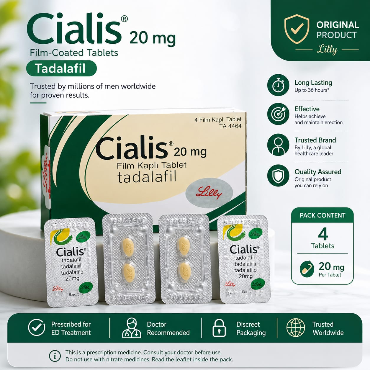 Cialis 20mg Tablets in Pakistan – 03434906116 – Islamabad Rawalpindi – Same Day Delivery