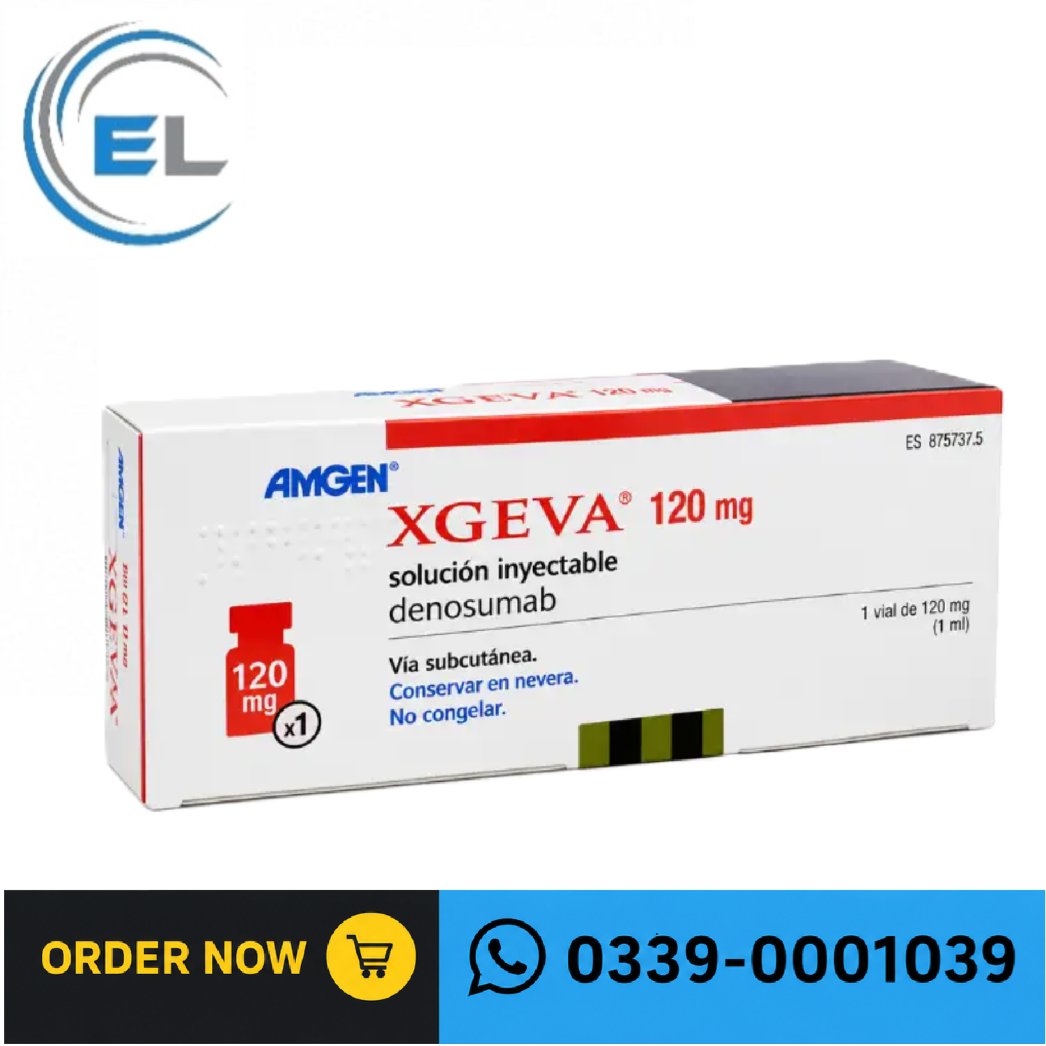XGEVA 120mg injection Price in Pakistan [03390001039]