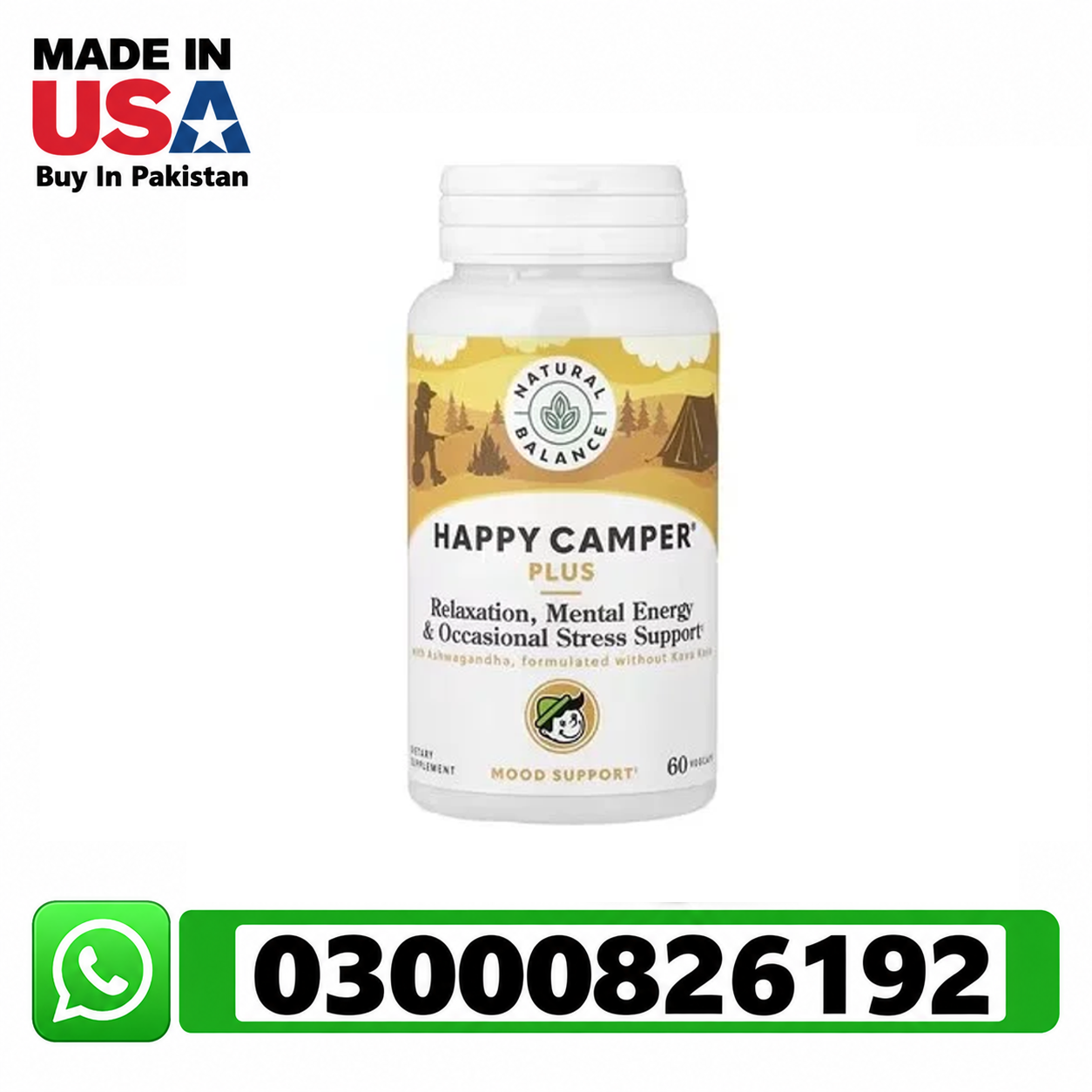 Natural Balance Happy Camper® Plus 60 VegCaps in Pakistan | 03000826192