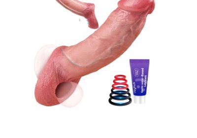 Silicone-Penis-Sleeve-with-6-Cock-Rings