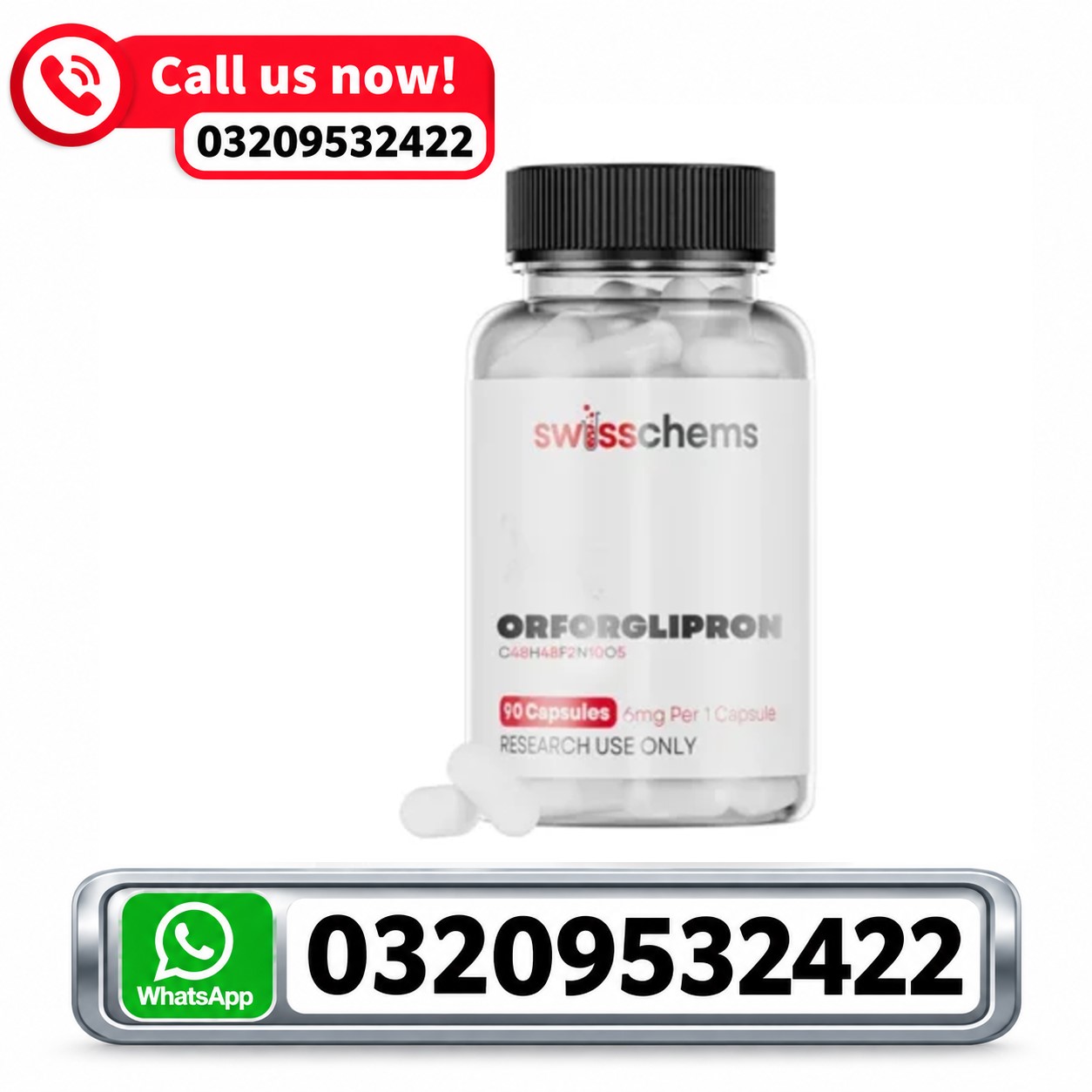 Swisschems Orforglipron 6mg Capsules in karachi