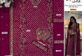 Haris Shakeel Fancy Party Wear Chiffon 03 Pcs