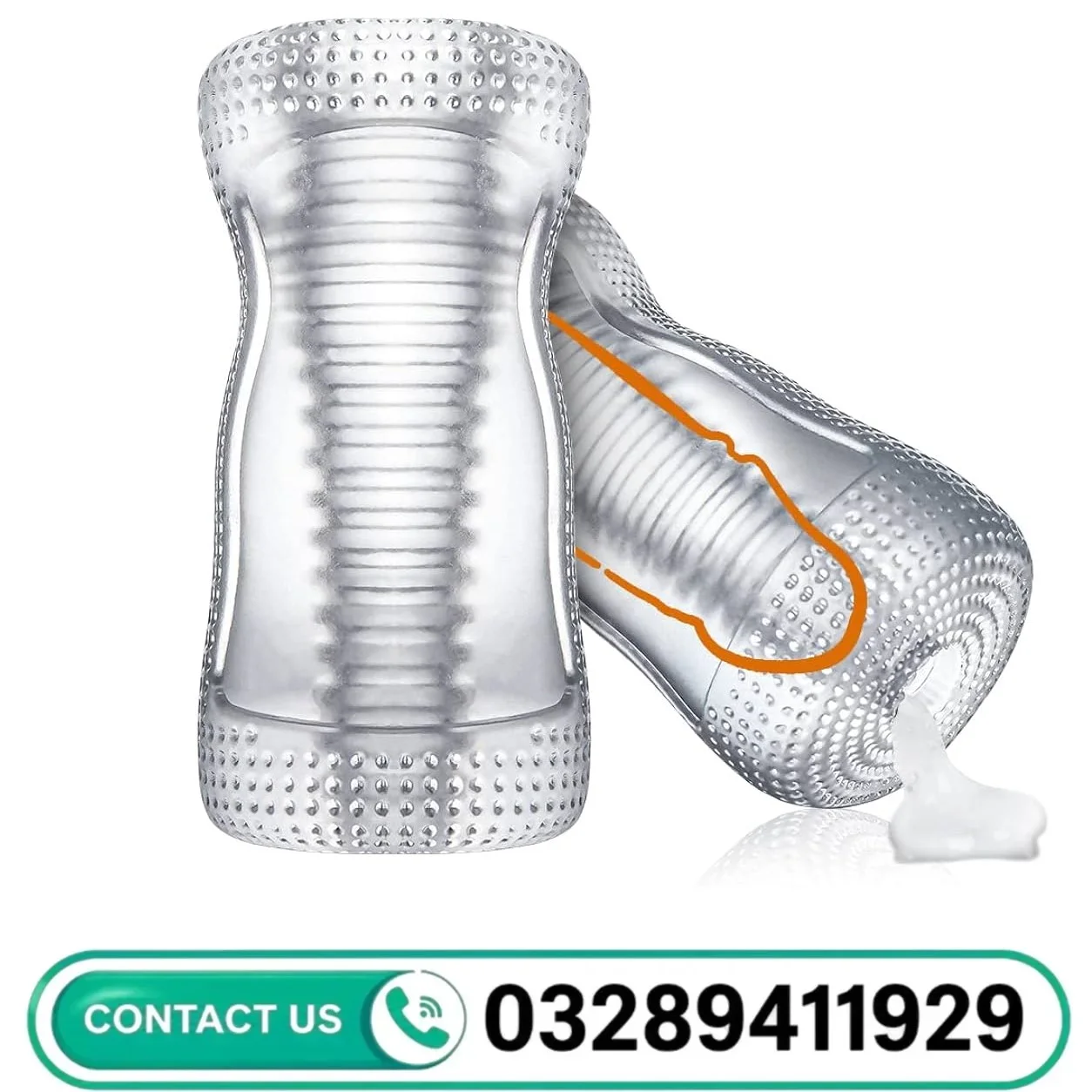 3D Spiral Textured Pocket Pussy Male Masturbator In Pakistan – 03289411929