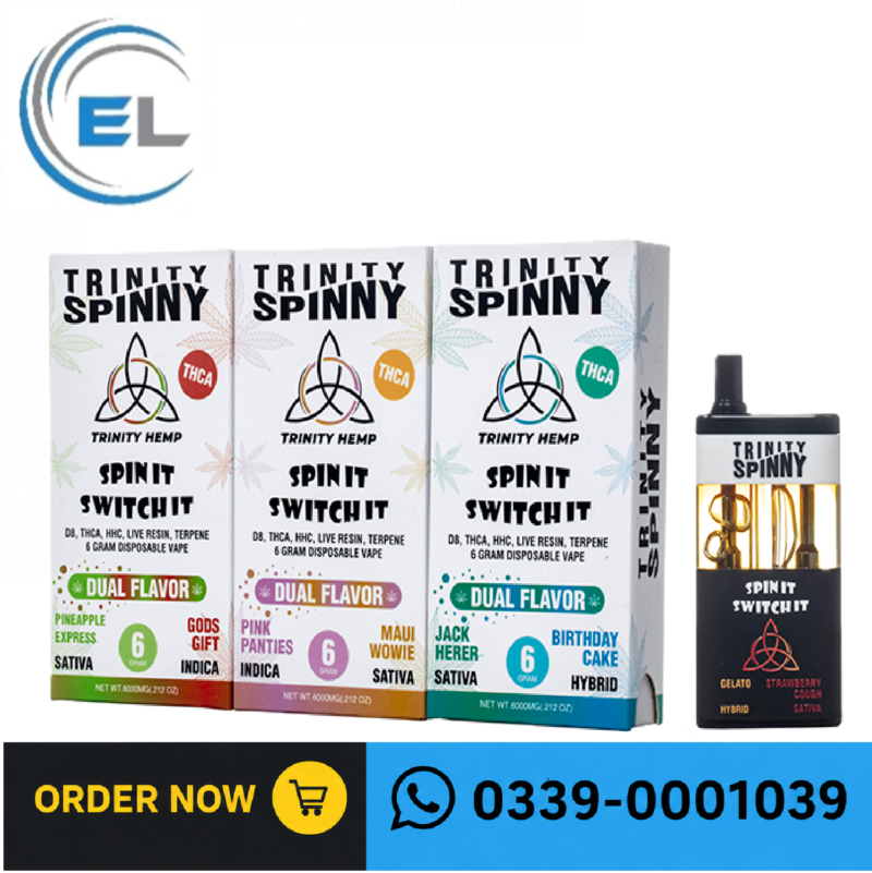 Trinity Spinny 6gm THCP Dual Flavor In Pakistan