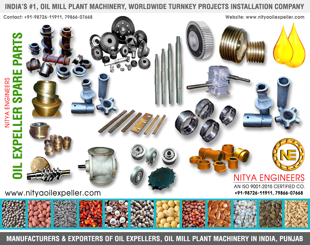 oil expellers, oil mill machinery, edible oil plant machinery, oil plant machines, oil press machines, oil mill Equipments & Spares in india +91-9872611911 https://www.nityaoilexpeller.com