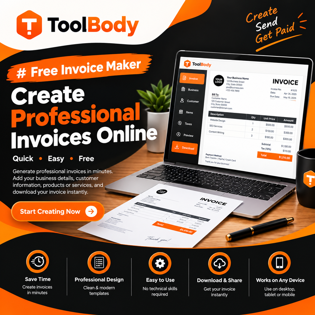 Free Invoice Maker to Create Professional Invoices