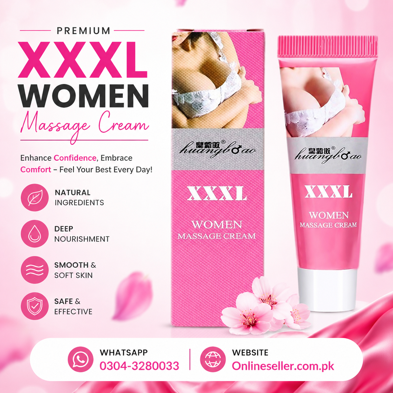 XXXL Women Breast Massage Cream Price In Pakistan | 03043280033