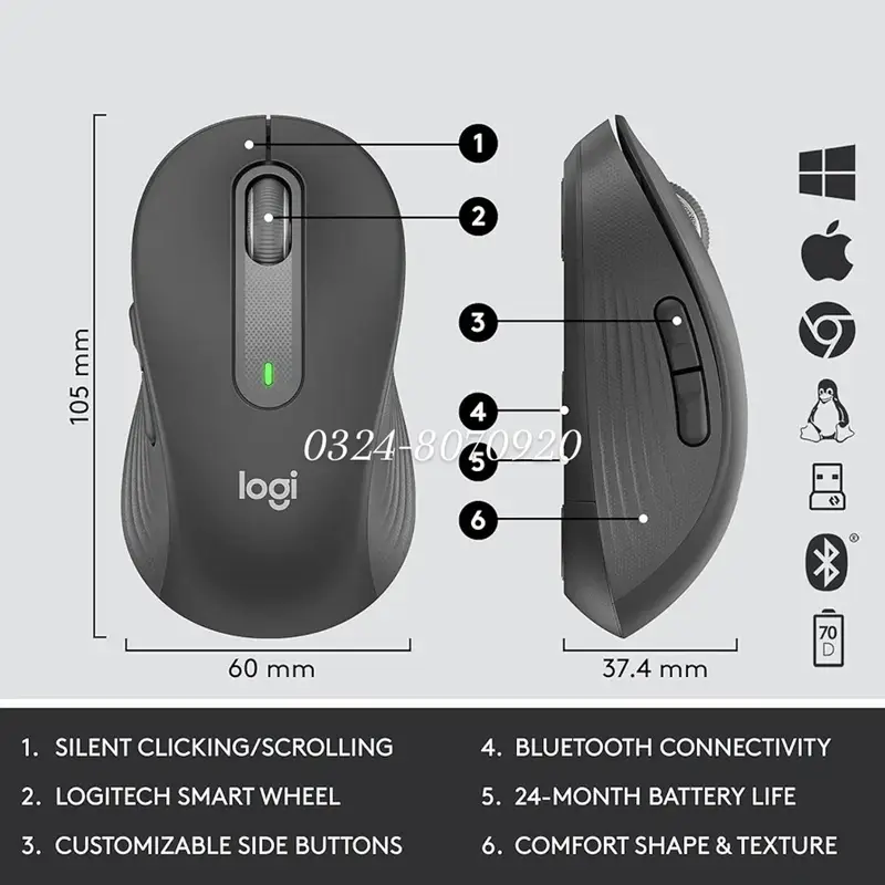 Logitech MK650 Signature Combo – Silent Wireless keyboard and Mouse