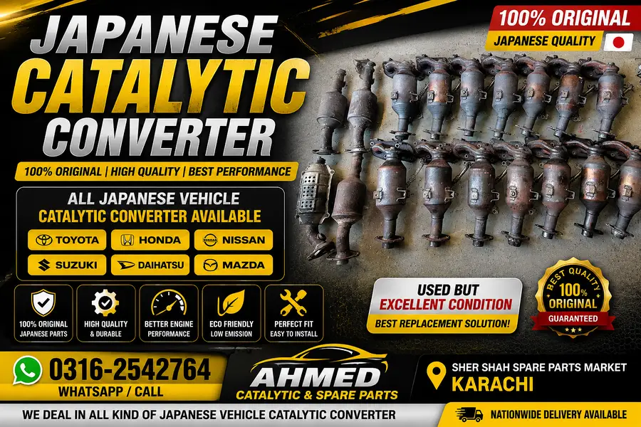Japanese Original Catalytic Converter | Ahmed Catalytic & spare parts