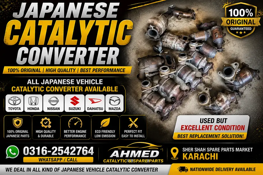 Japanese Original Catalytic Converter | Ahmed Catalytic & spare parts